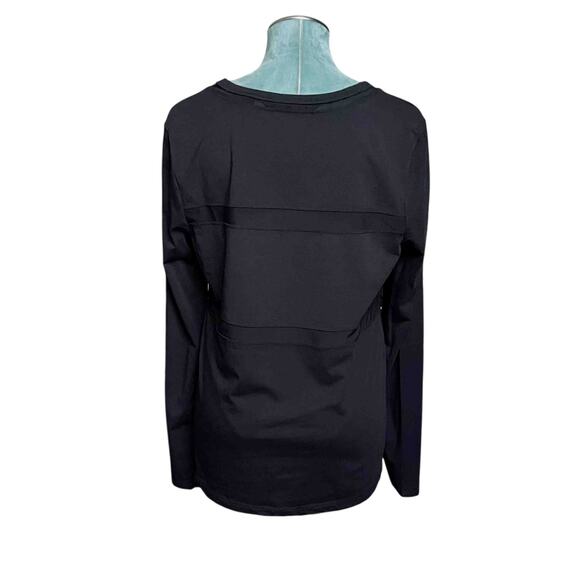 Harley-Davidson Women’s Long Sleeve Graphic Shirt L Black Wings Logo Tee Grunge - Picture 3 of 11